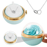 Close-up detail of Engraved Necklace - With Real Rose - To My Love showing premium quality craftsmanship