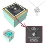Unboxing experience of Sterling Silver Necklace - With Preserved Rose - To My Love personalized gift