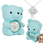Gift wrapping and surprise packaging for Sterling Silver Necklace - with real Rose Bear Giftbox