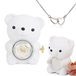 Unboxing experience of Engraved Heart Necklace - with real Rose Bear Giftbox personalized gift