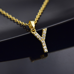 Lifestyle photo of Luxury necklace - Initial as meaningful love gift