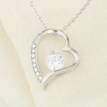Lifestyle photo of Sterling Silver Necklace - To my Love as meaningful love gift