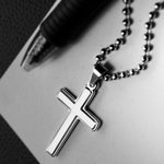 Lifestyle photo of Luxury cross necklace - To my Dad as meaningful love gift