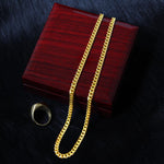 Side angle of personalized necklace Classy Cuban Chain - To my beloved Man