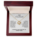 Side angle of personalized jewelry Rosebox - To my Soulmate