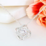 Side angle of personalized necklace Sterling Silver Necklace - To my Love + earrings FREE