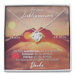 Sterling Silver Necklace - To my favorite Person gift-ready packaging with rose box presentation