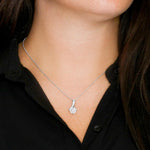 Lifestyle photo of Sterling Silver Necklace - To my future Wife as meaningful love gift