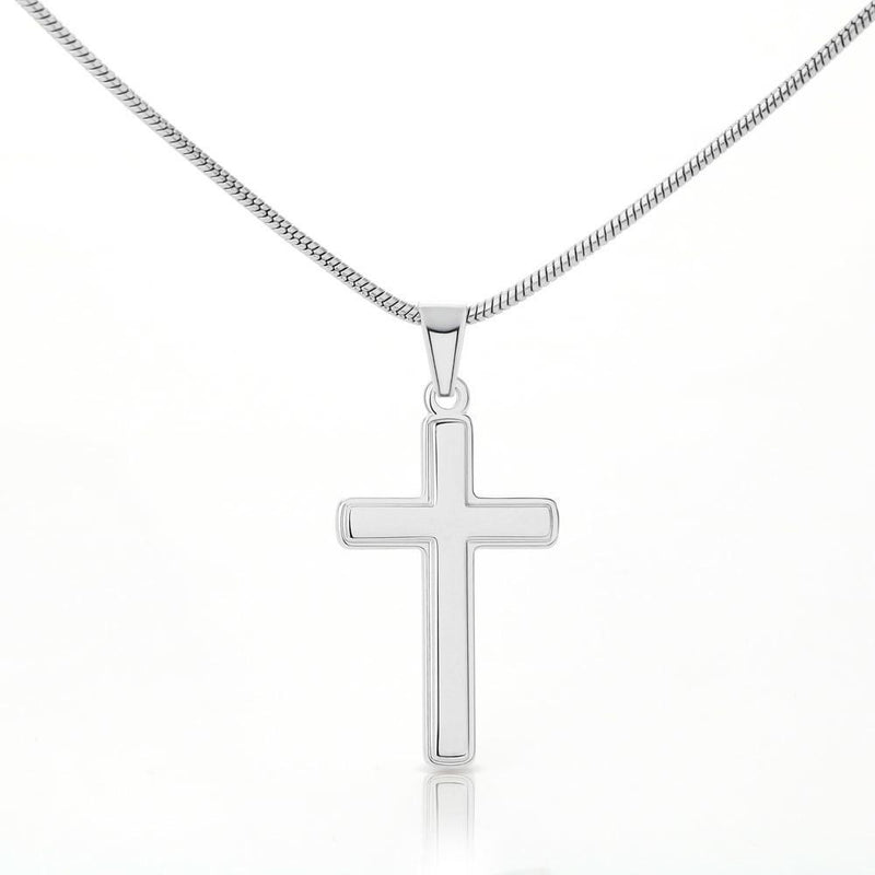 Close-up detail of Stainless steel necklace - To my Darling showing premium quality craftsmanship