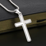 Luxury cross necklace - To my Brother gift-ready packaging with rose box presentation