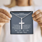 Lifestyle photo of Stainless steel necklace - To my Husband to be as meaningful love gift