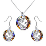 Lifestyle photo of Crystal necklace - Rebirth & Eternity as meaningful love gift