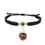 Personalized photo bracelet - To my loved Ones with hidden photo projection front view - Beyond Love