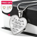 Lifestyle photo of Heart necklace - Daughter + earrings FREE as meaningful love gift