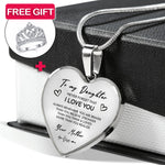 Lifestyle photo of Heart necklace - Daughter + ring FREE as meaningful love gift