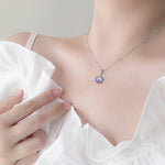 The Infinite Purity Pendant: Silver & Glass