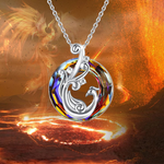 Crystal necklace - Rebirth & Eternity custom engraving detail and material quality