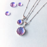The Infinite Purity Pendant: Silver & Glass