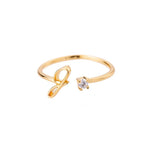 Close-up detail of Initial Ring with Luxury Rosebox with Light showing premium quality craftsmanship