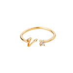 Lifestyle photo of Initial Ring with Luxury Rosebox with Light as meaningful love gift