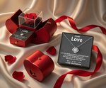 The Eden Vow Set: Crimson Rose & Hidden Pendant ("To My Love")