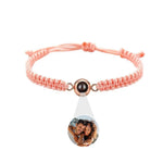 Personalized photo bracelet - To my loved Ones worn styling photo showing elegant design