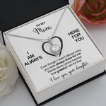 Lifestyle photo of Sterling Silver Necklace - To my Mom as meaningful love gift