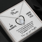 Sterling Silver Necklace - To my Mom  front view - Beyond Love