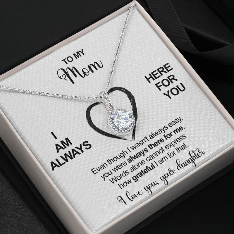 Sterling Silver Necklace - To my Mom  front view - Beyond Love