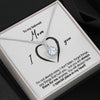 Sterling Silver Necklace - To my beloved Mom