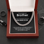 Classy Cuban Chain - To my beloved Brother worn styling photo showing elegant design