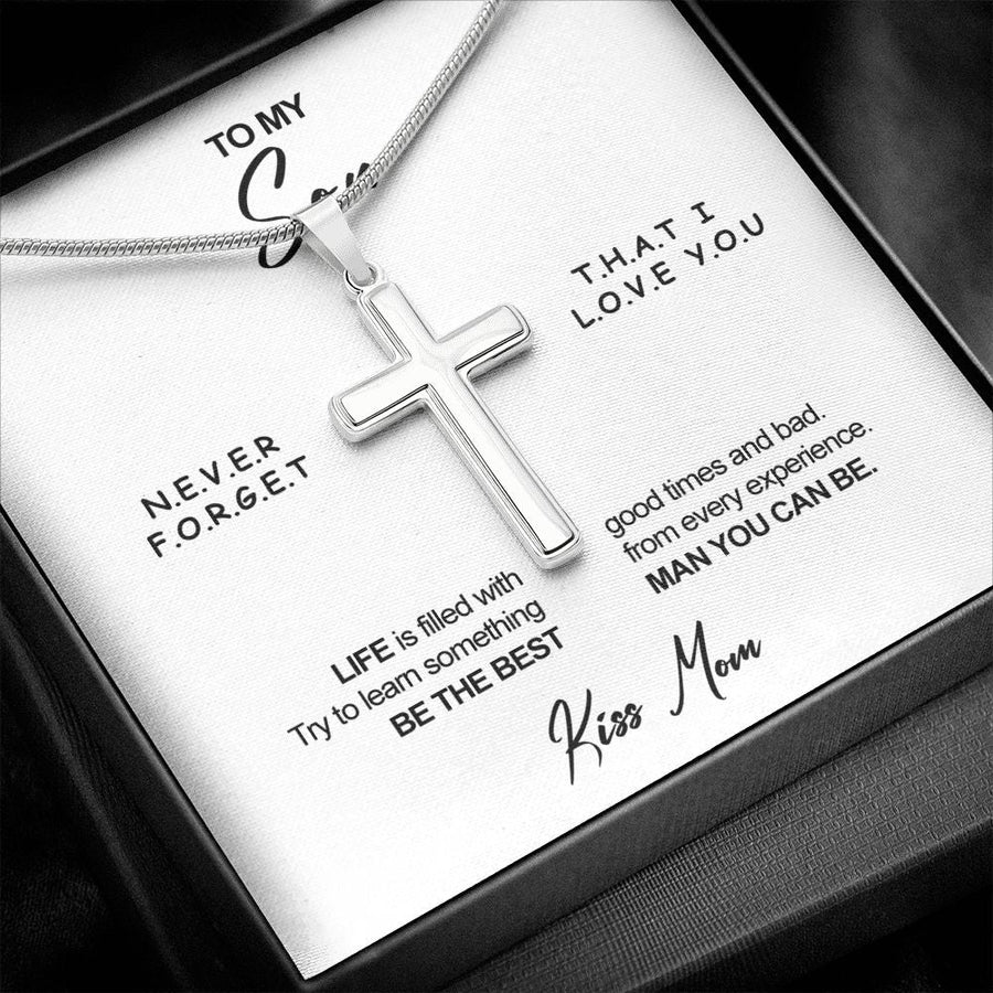 Stainless steel necklace - To my Son