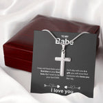 Stainless steel necklace - To my Darling custom engraving detail and material quality