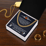 Cuban Chain - Basketball - Biggest Fan, From Mom gift-ready packaging with rose box presentation