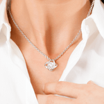 Close-up detail of Sterling Silver Necklace - Gift Box - To My Love showing premium quality craftsmanship
