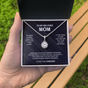 Crystal necklace - To my beloved Mom