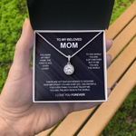 Crystal necklace - To my beloved Mom  front view - Beyond Love