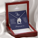 Lifestyle photo of Sterling Silver Necklace - World's best Mom as meaningful love gift