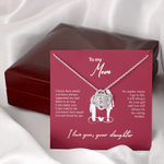 Sterling Silver Necklace - World's best Mom custom engraving detail and material quality