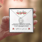 Luxury necklace - To my Mom gift-ready packaging with rose box presentation