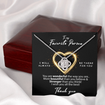 Sterling Silver Necklace - To my favorite Person custom engraving detail and material quality