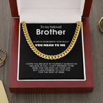 Classy Cuban Chain - To my beloved Brother custom engraving detail and material quality