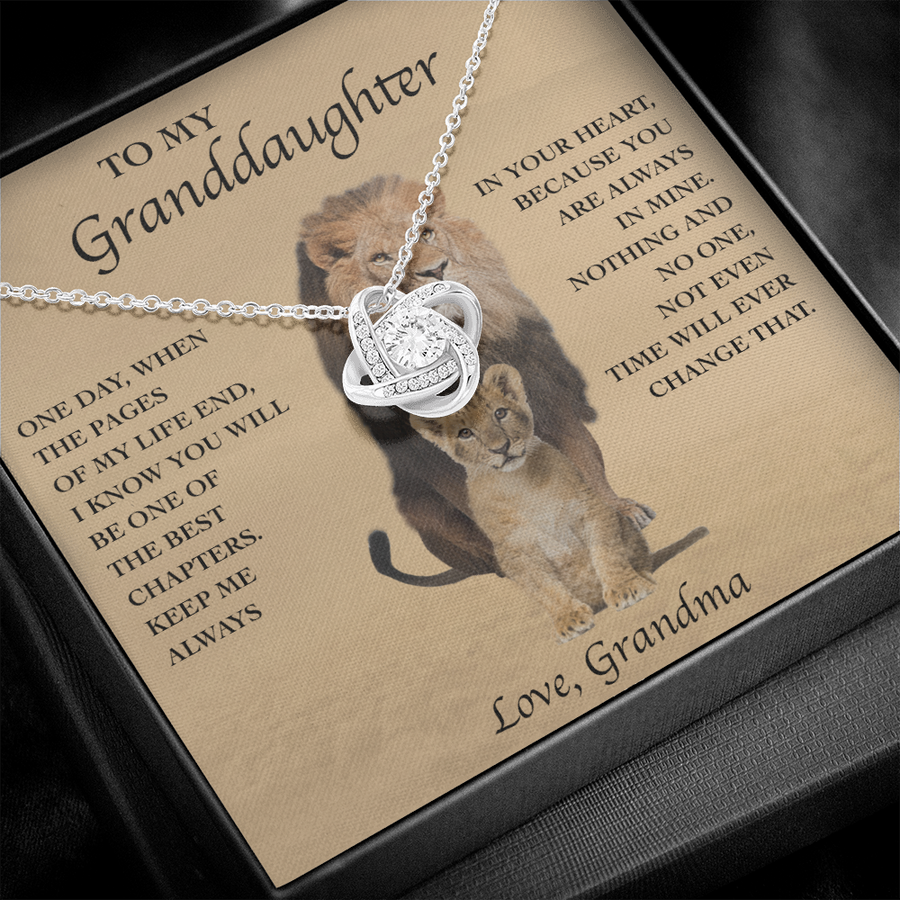 Sterling Silver Necklace - To my Granddaughter