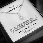 Sterling Silver Necklace - To my future Wife  front view - Beyond Love