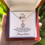 Sterling Silver Necklace - To my Wife custom engraving detail and material quality