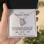 Sterling Silver Necklace - To my Wife to be custom engraving detail and material quality