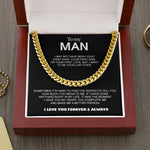 Close-up detail of Classy Cuban Chain - To my beloved Man showing premium quality craftsmanship