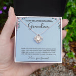 Lifestyle photo of Sterling Silver Necklace - World's best Grandma as meaningful love gift