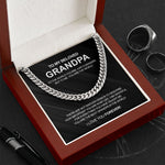 Classy Cuban Chain - To my beloved Grandpa  front view - Beyond Love