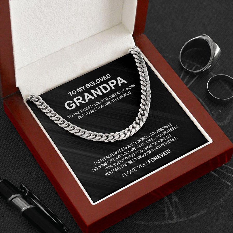 Classy Cuban Chain - To my beloved Grandpa